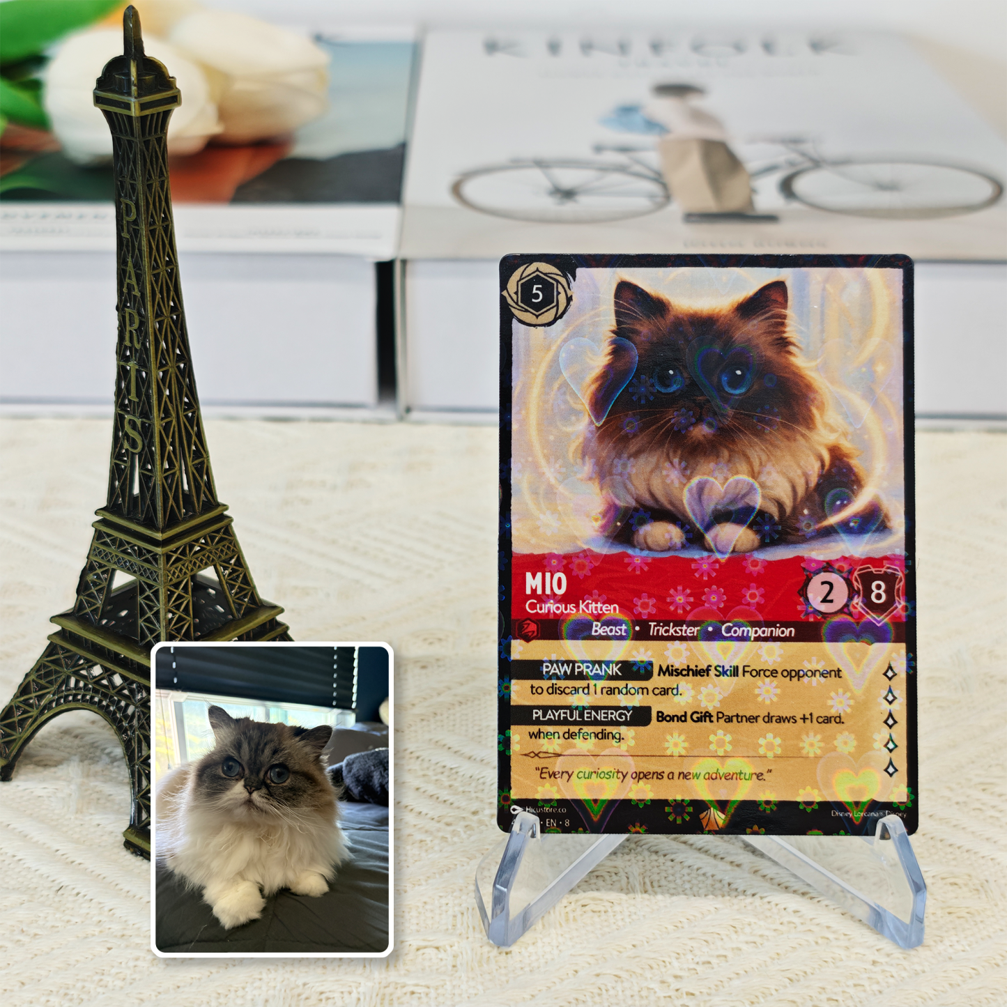 Custom Anime Pet Lorcard TCG Card-Claire Custom