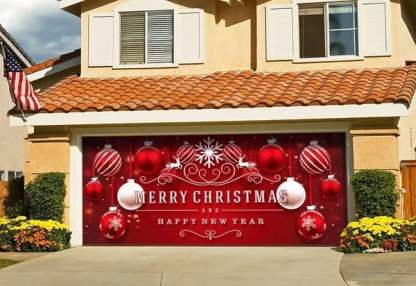 🎄 Christmas  Reusable Garage Door Decoration-Claire Custom