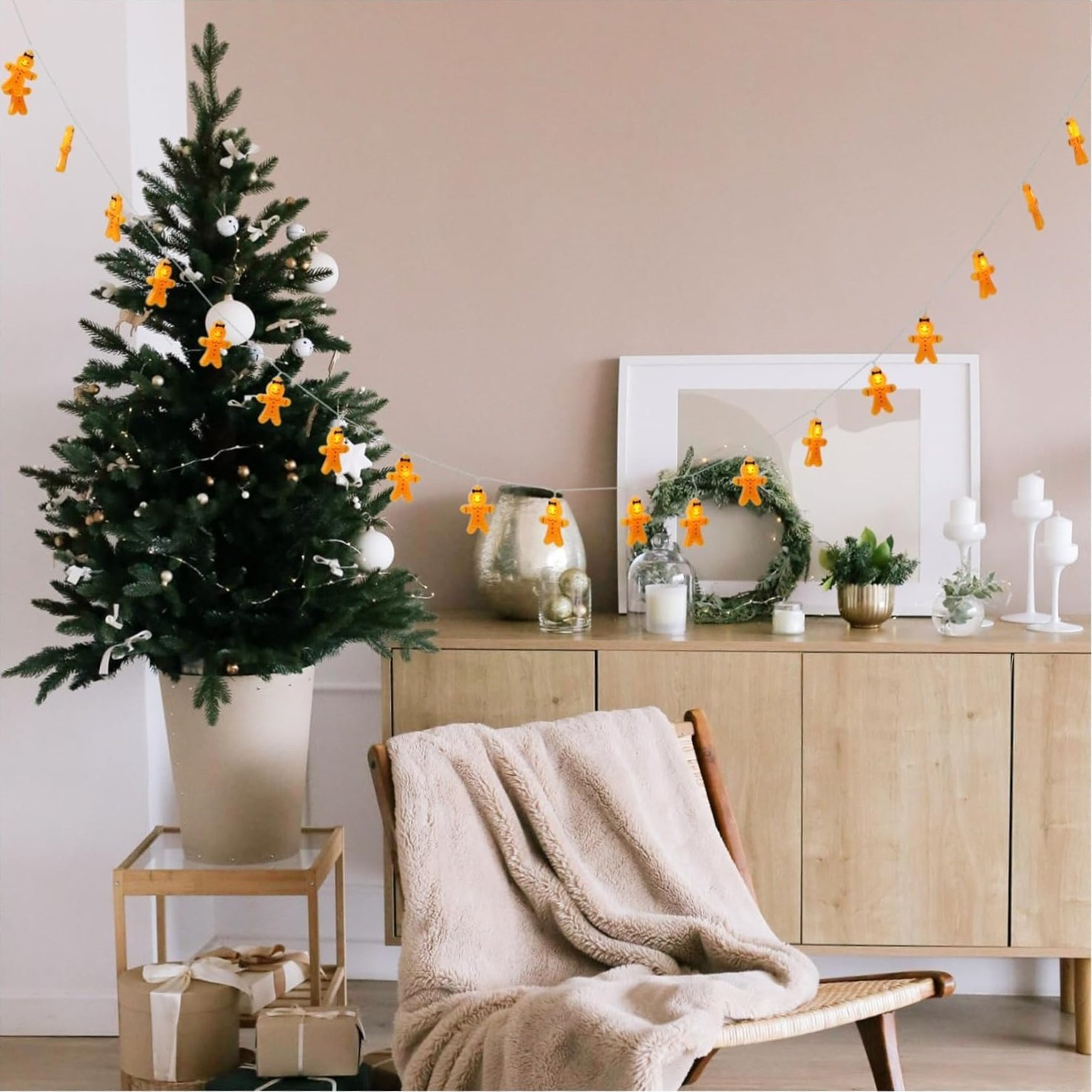 Gingerbread Man String Lights🌟Holiday Atmosphere Gifts🎁Christmas LED Lights-Claire Custom