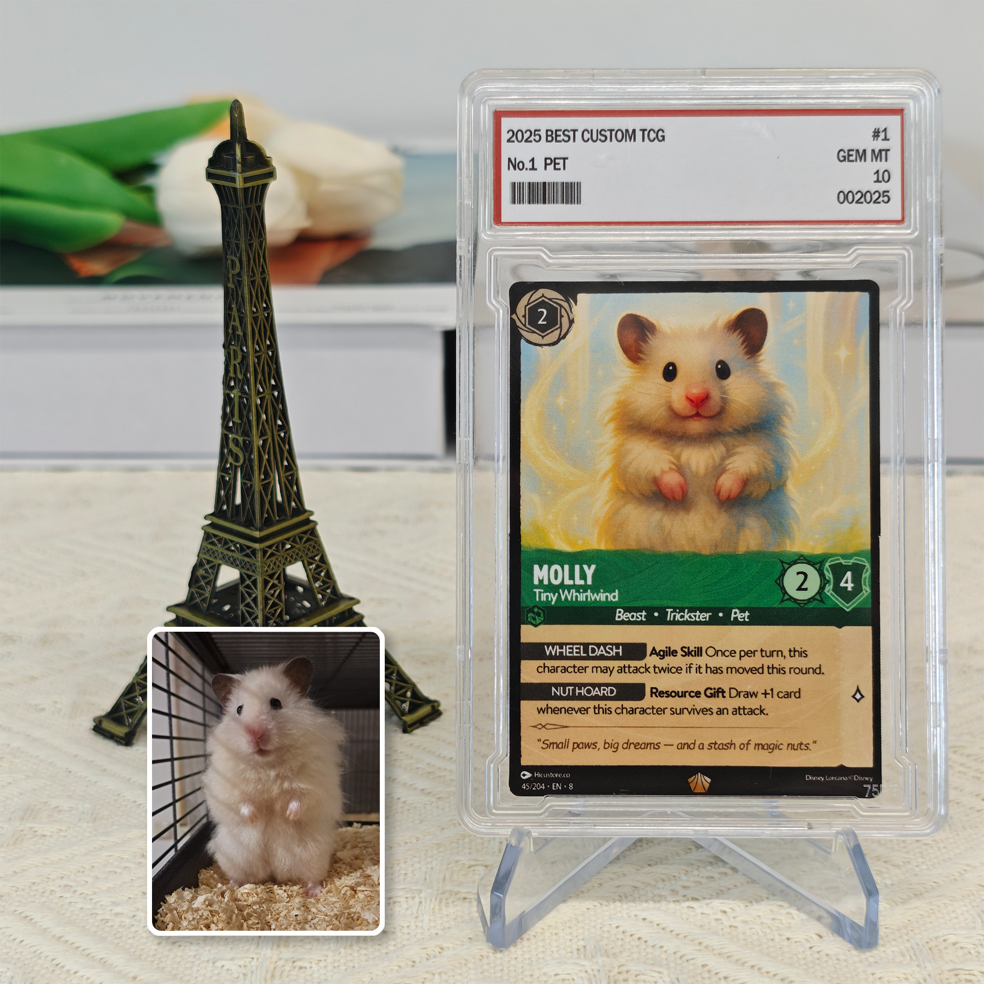 Custom Anime Pet Lorcard TCG Card-Claire Custom