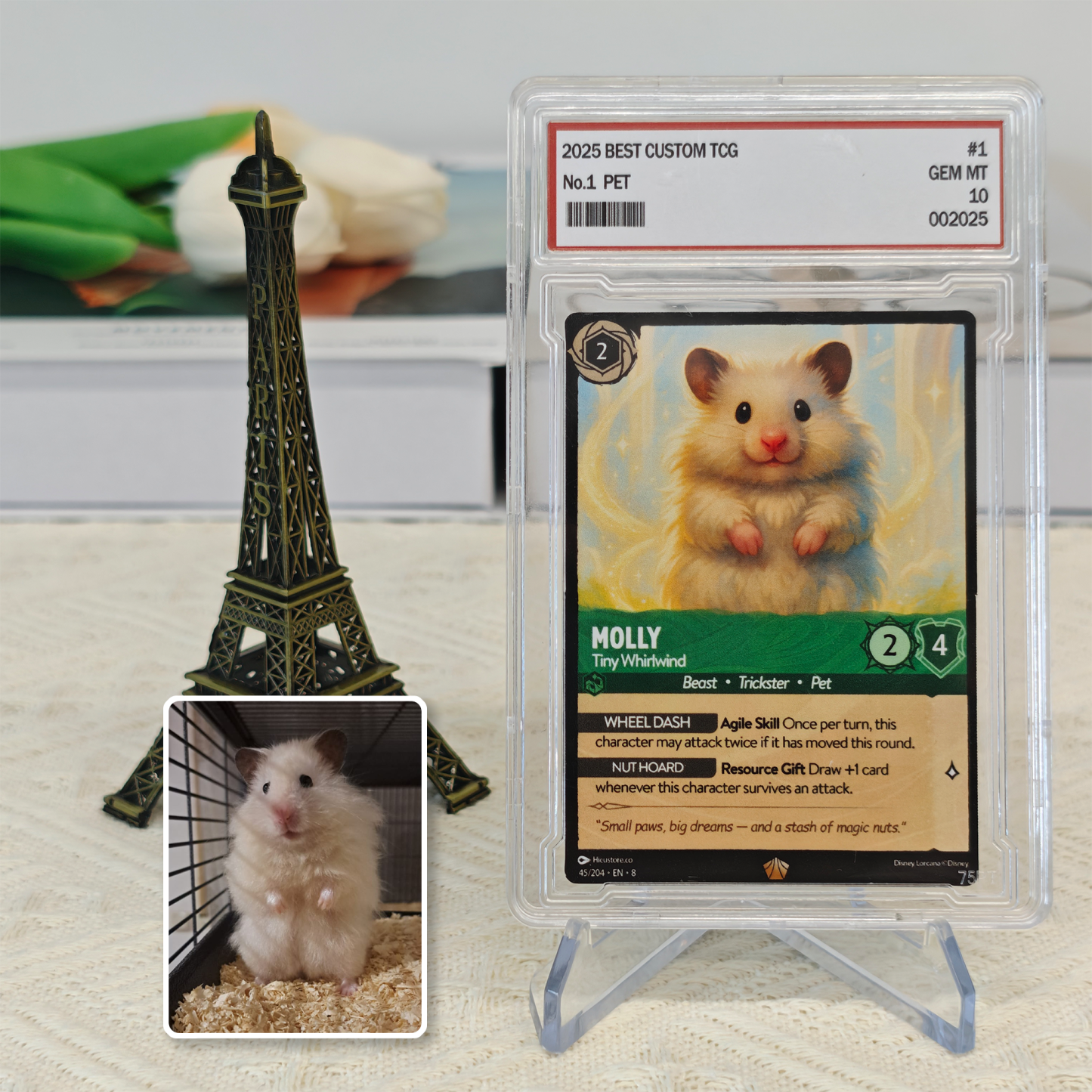 Custom Anime Pet Lorcard TCG Card-Claire Custom