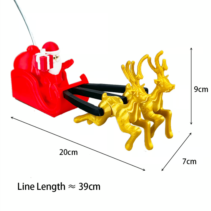🌟3D Printed Tree Top Star Rotating Christmas Tree Decoration Plug-in-Claire Custom
