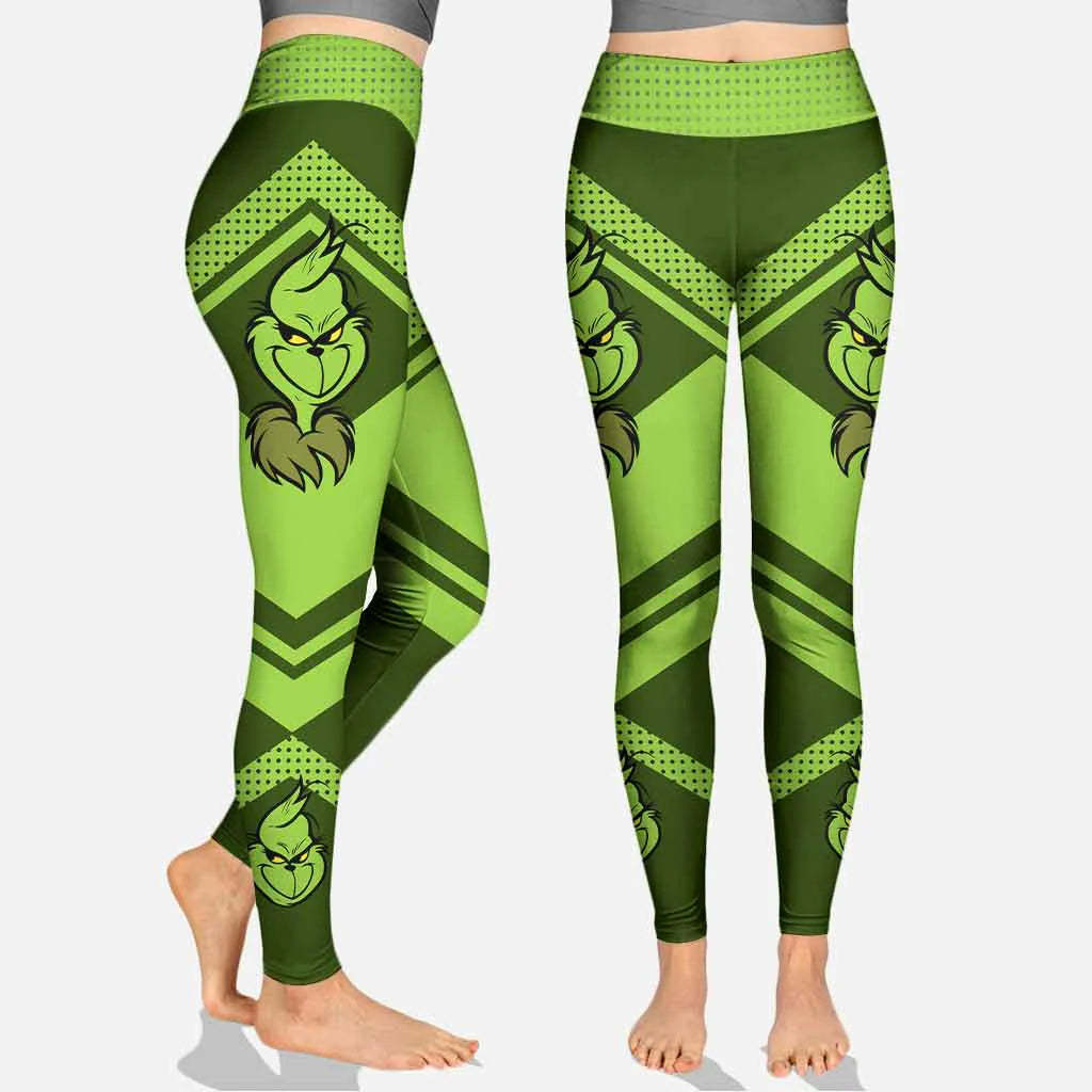 Grch Green Monster Rock Paper Scissors I Win - Personalized Hoodie And Leggings-Claire Custom