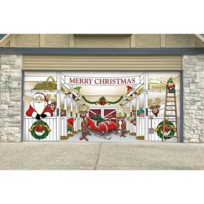 🎄 Christmas  Reusable Garage Door Decoration-Claire Custom