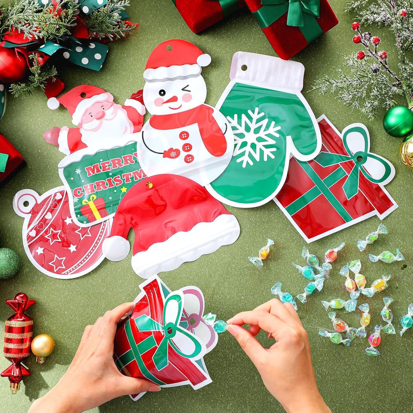 Christmas Candy🍬 Sealing Bags Christmas Winter Holiday Party Gifts🎁-Claire Custom