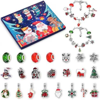 DIY 24 Days Christmas Countdown Calendar Bracelets Set-Claire Custom