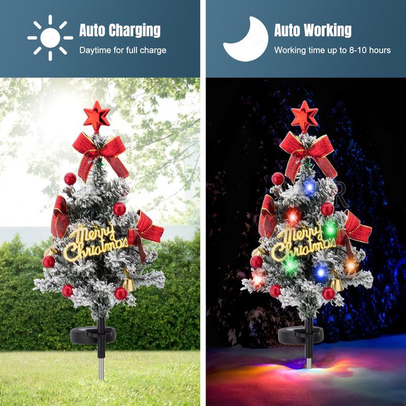 🎄Solar Christmas Tree Stake Lights-Claire Custom