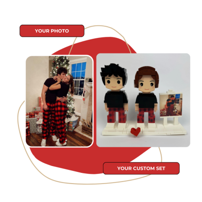 50%OFF❤️Custom Love Brick Set Figure with Photo-Claire Custom