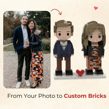 50%OFF❤️Custom Love Brick Set Figure with Photo-Claire Custom