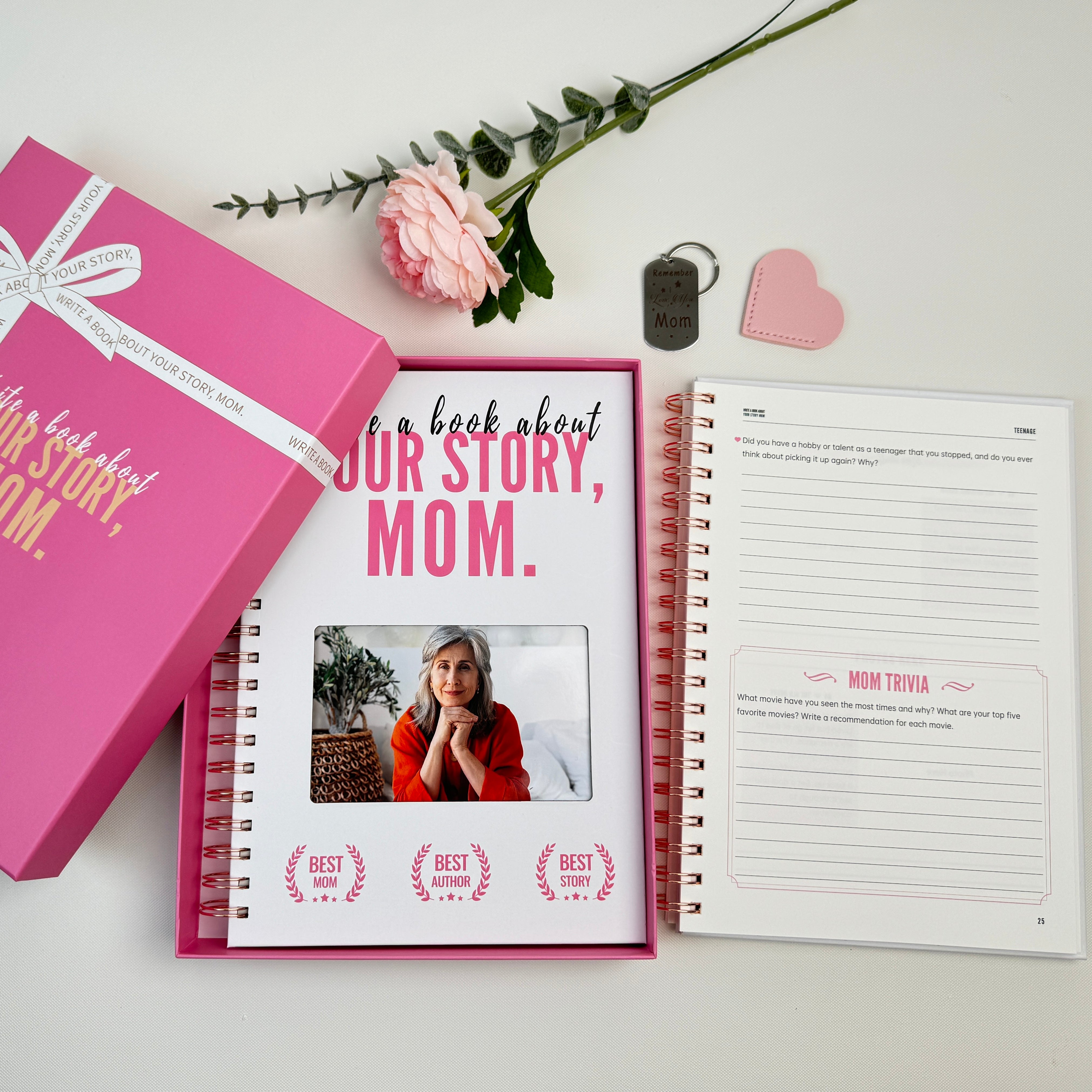 Write A Book About Your Story Mom I Want to Hear-6in1 Gift Set-Claire Custom