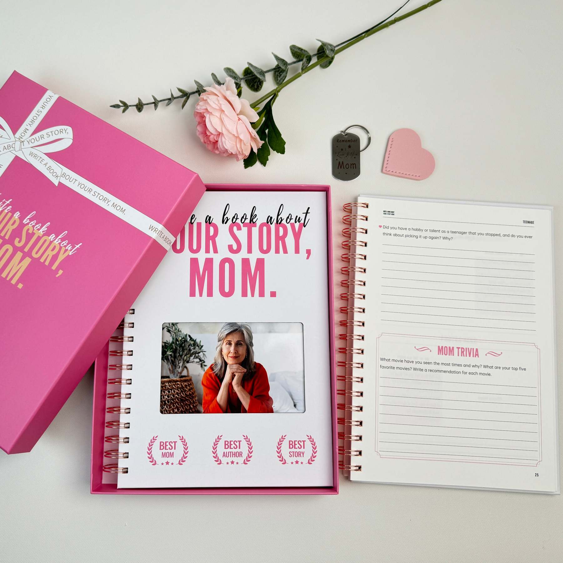 Write A Book About Your Story Mom I Want to Hear-6in1 Gift Set-Claire Custom
