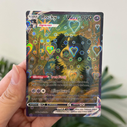 Custom Anime Pet Pokecard TCG V/Vmax/VSTAR/EX/GX/TRAINER Card