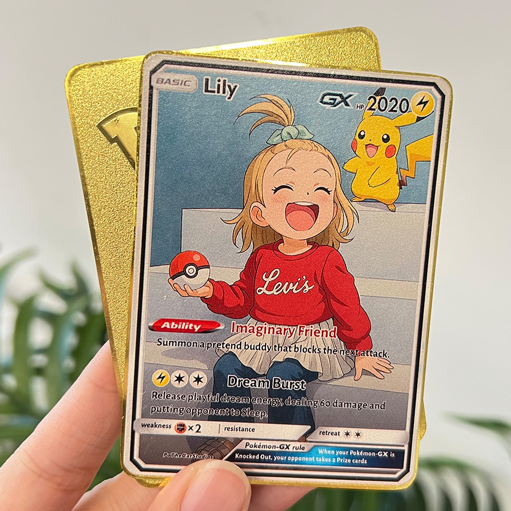 Custom Anime Kid Pokecard TCG V/Vmax/VSTAR/EX/GX Card