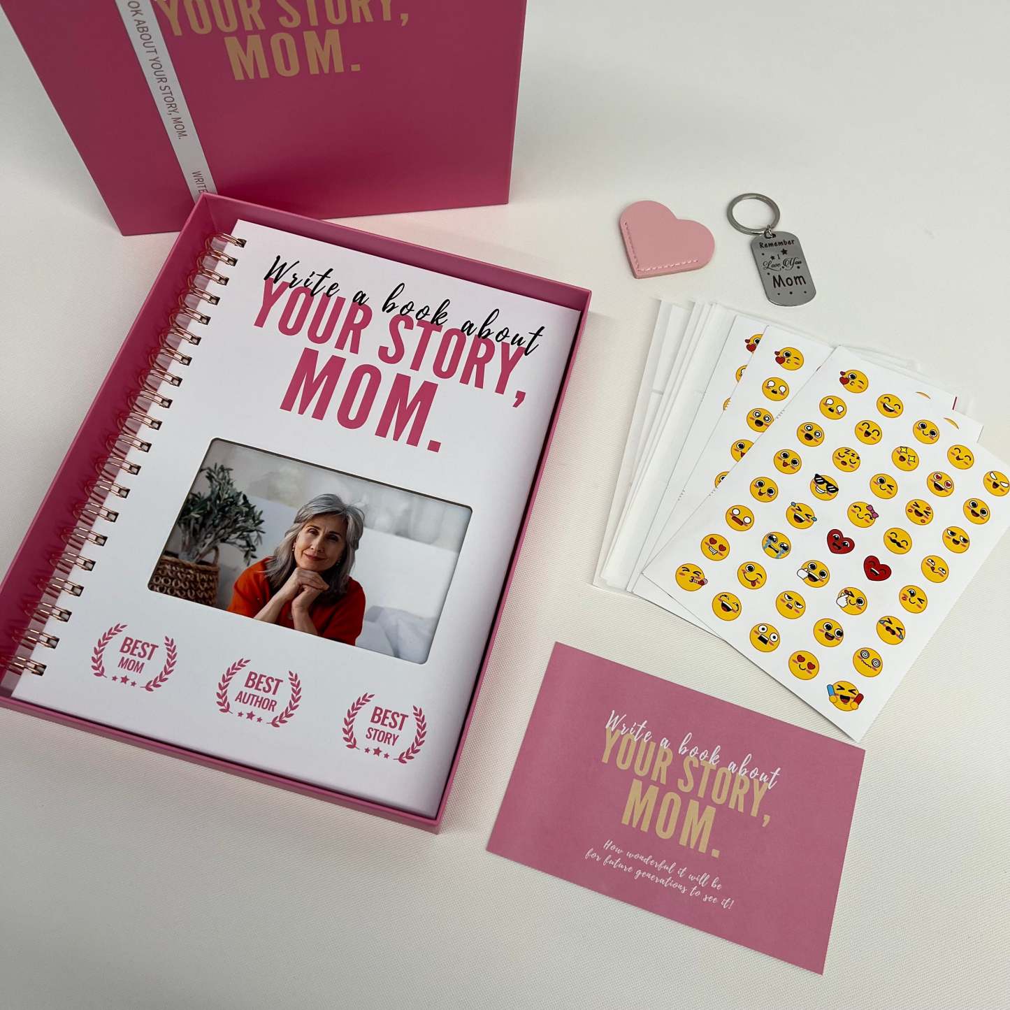 Write A Book About Your Story Mom I Want to Hear-6in1 Gift Set-Claire Custom