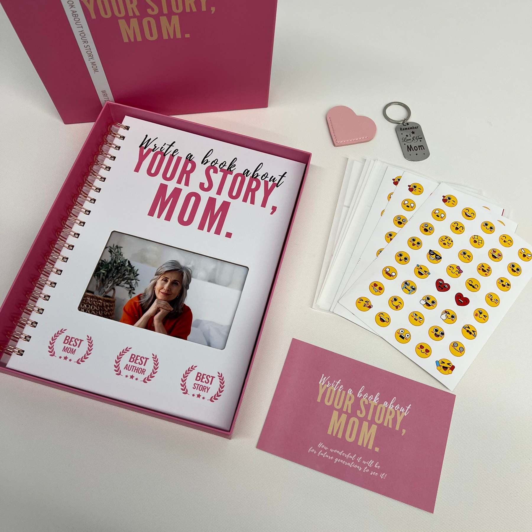 Write A Book About Your Story Mom I Want to Hear-6in1 Gift Set-Claire Custom