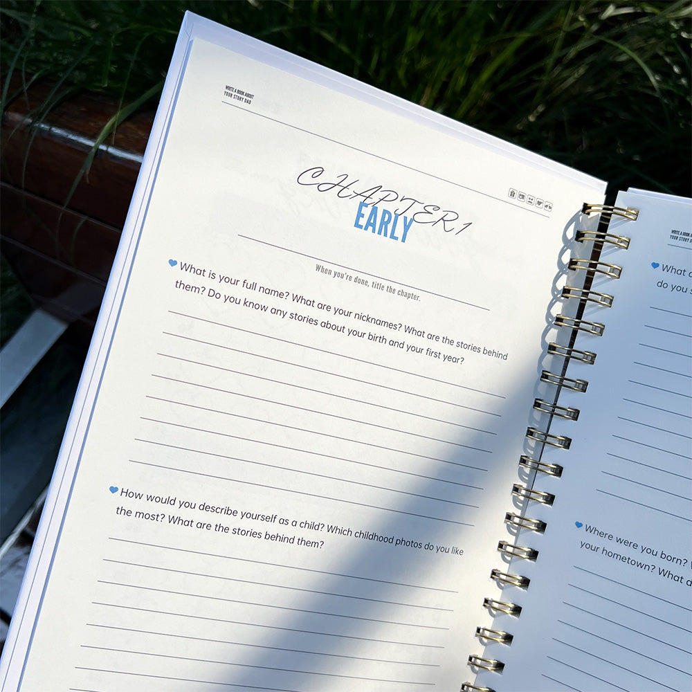 Write A Book About Your Story Dad I Want to Hear-6in1 Gift Set-Claire Custom