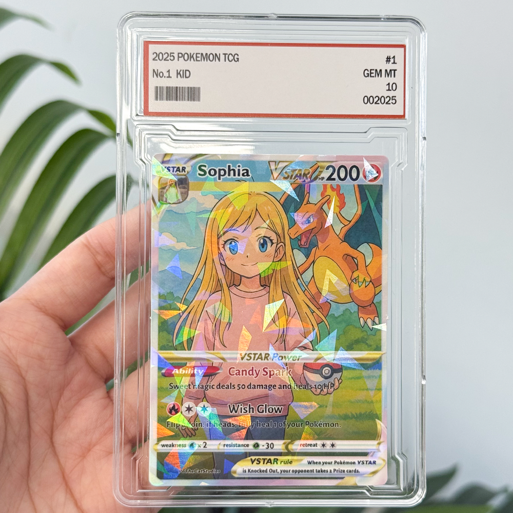 Custom Anime Kid Pokecard TCG V/Vmax/VSTAR/EX/GX Card