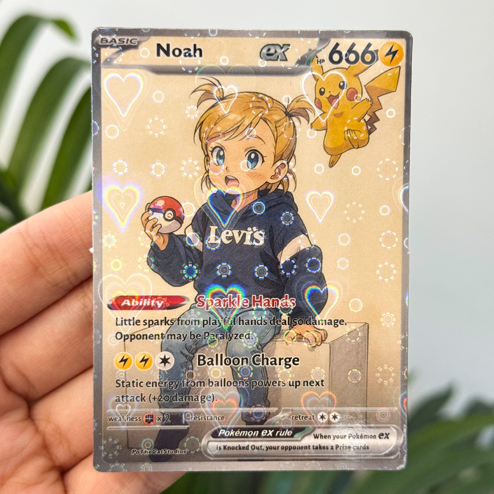 Custom Anime Kid Pokecard TCG V/Vmax/VSTAR/EX/GX Card