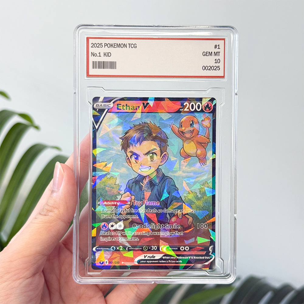 Custom Anime Kid Pokecard TCG V/Vmax/VSTAR/EX/GX Card