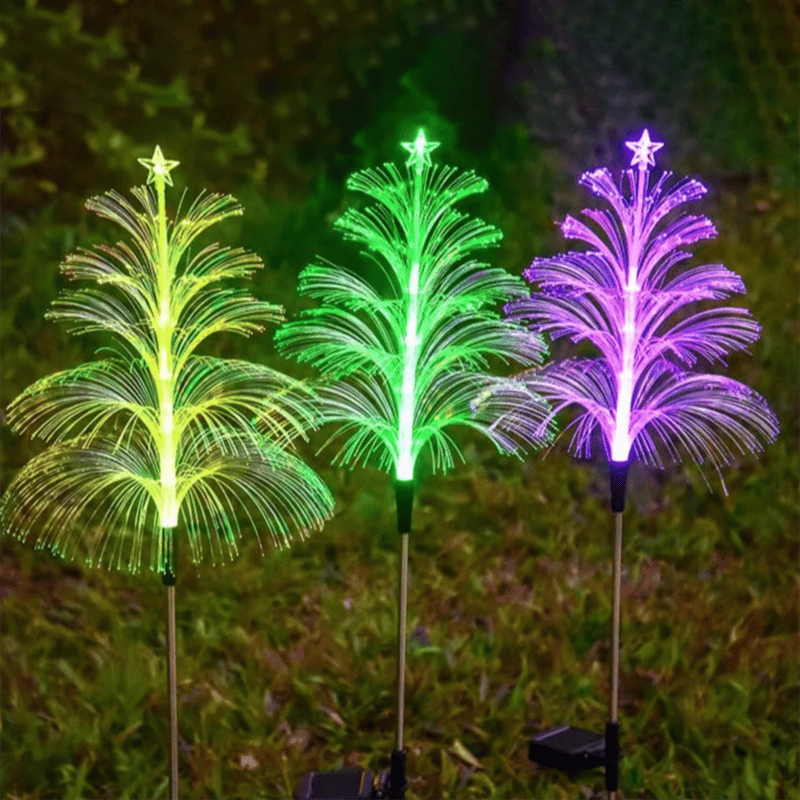 Seven Colors Gradient Solar Christmas Tree Lights-Claire Custom