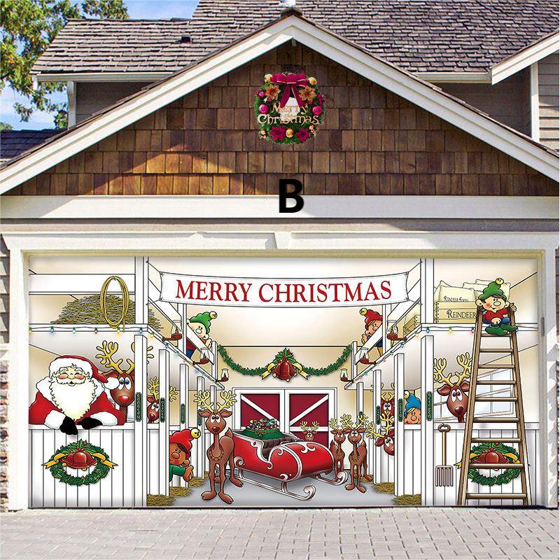 🎄 Christmas  Reusable Garage Door Decoration-Claire Custom