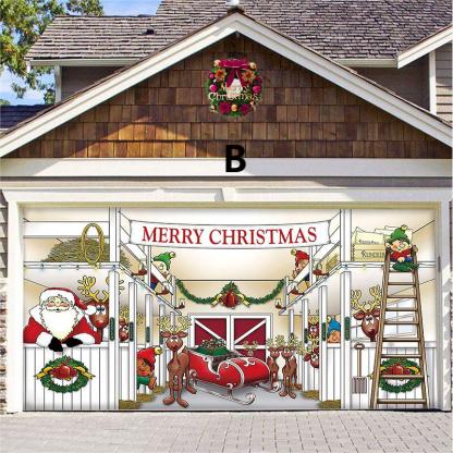 🎄 Christmas  Reusable Garage Door Decoration-Claire Custom
