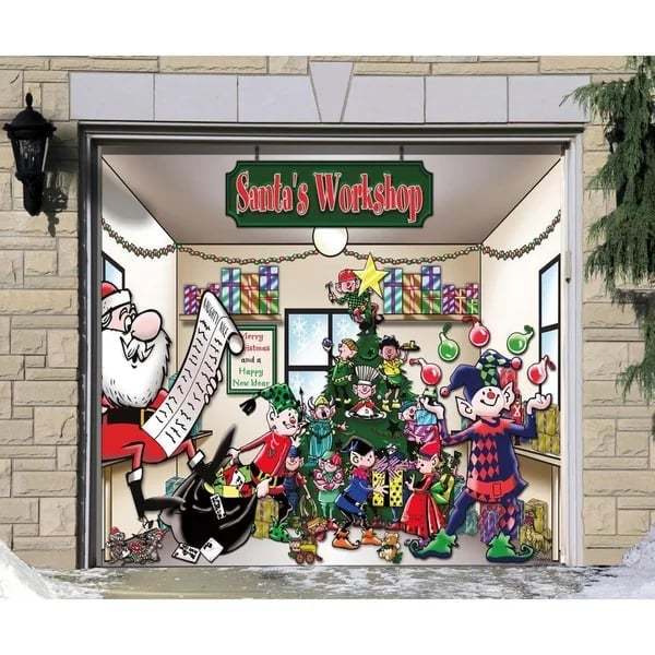 🎄 Christmas  Reusable Garage Door Decoration-Claire Custom