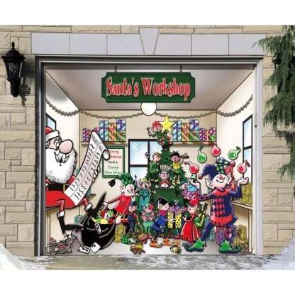🎄 Christmas  Reusable Garage Door Decoration-Claire Custom