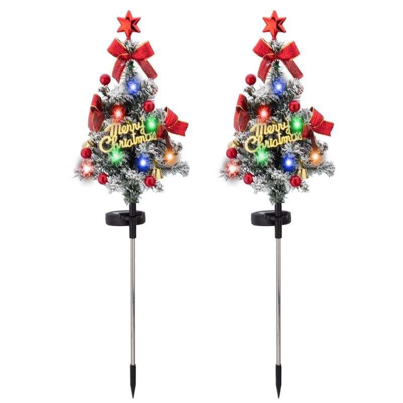 🎄Solar Christmas Tree Stake Lights-Claire Custom