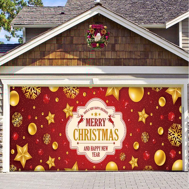 🎄 Christmas  Reusable Garage Door Decoration-Claire Custom