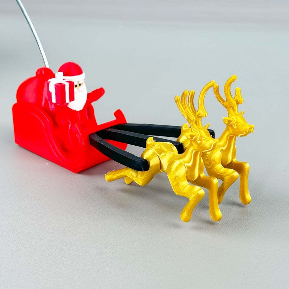 🌟3D Printed Tree Top Star Rotating Christmas Tree Decoration Plug-in-Claire Custom