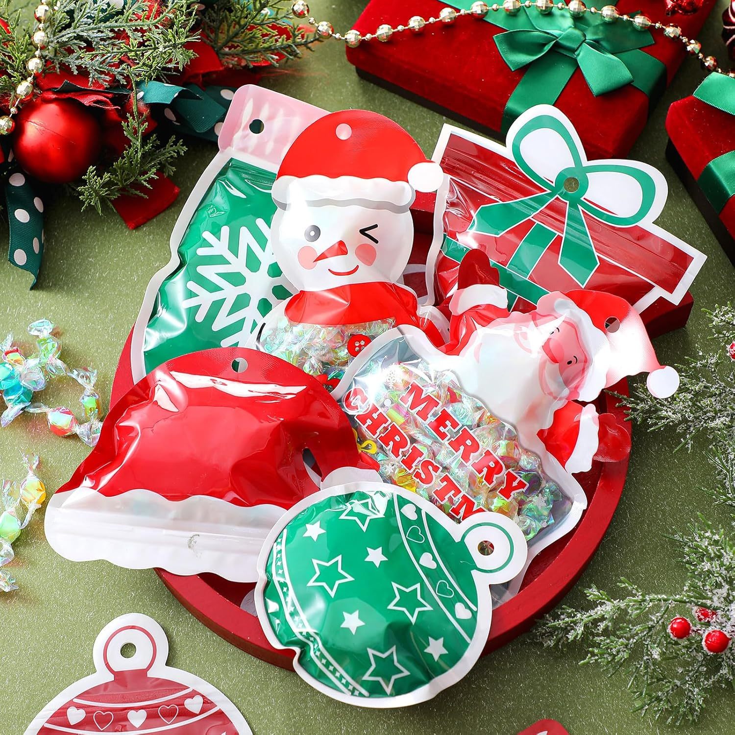 Christmas Candy🍬 Sealing Bags Christmas Winter Holiday Party Gifts🎁-Claire Custom