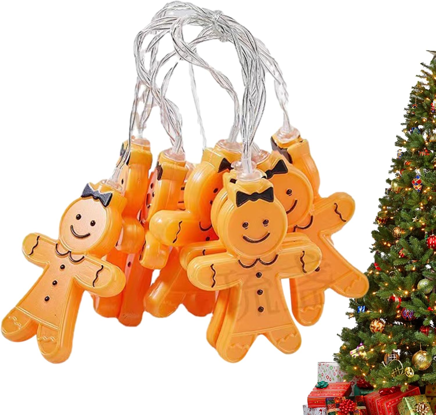 Gingerbread Man String Lights🌟Holiday Atmosphere Gifts🎁Christmas LED Lights-Claire Custom