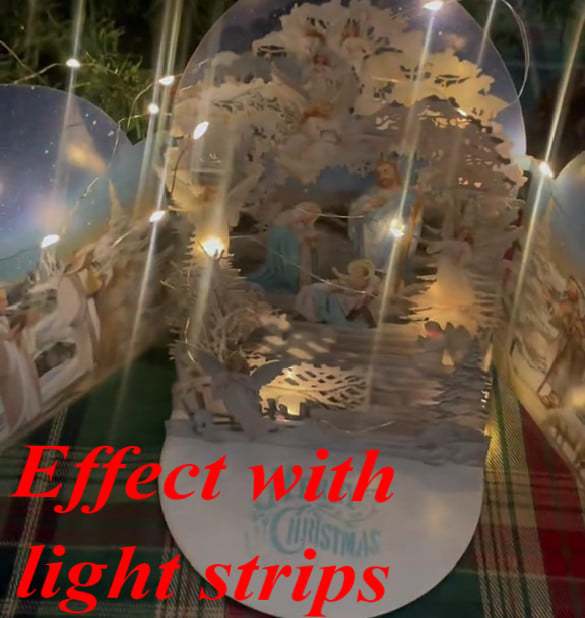 🎄Handcrafted 3D Nativity Scene Christmas Scene Greeting Card-Claire Custom