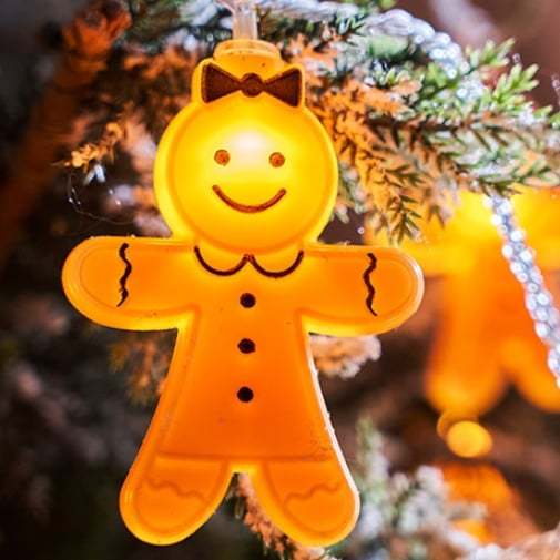 Gingerbread Man String Lights🌟Holiday Atmosphere Gifts🎁Christmas LED Lights-Claire Custom