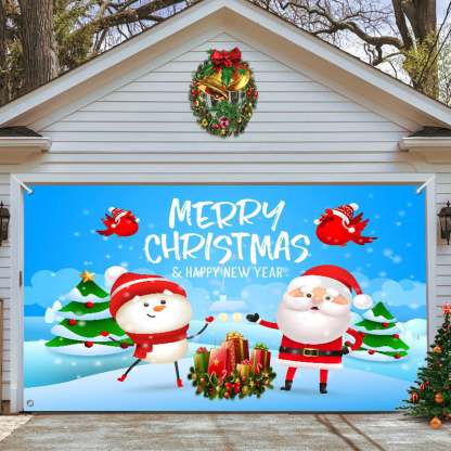 🎄 Christmas  Reusable Garage Door Decoration-Claire Custom
