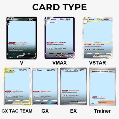 Custom Anime Couples Christmas Pokecard TCG V/Vmax/VSTAR/EX/GX Card