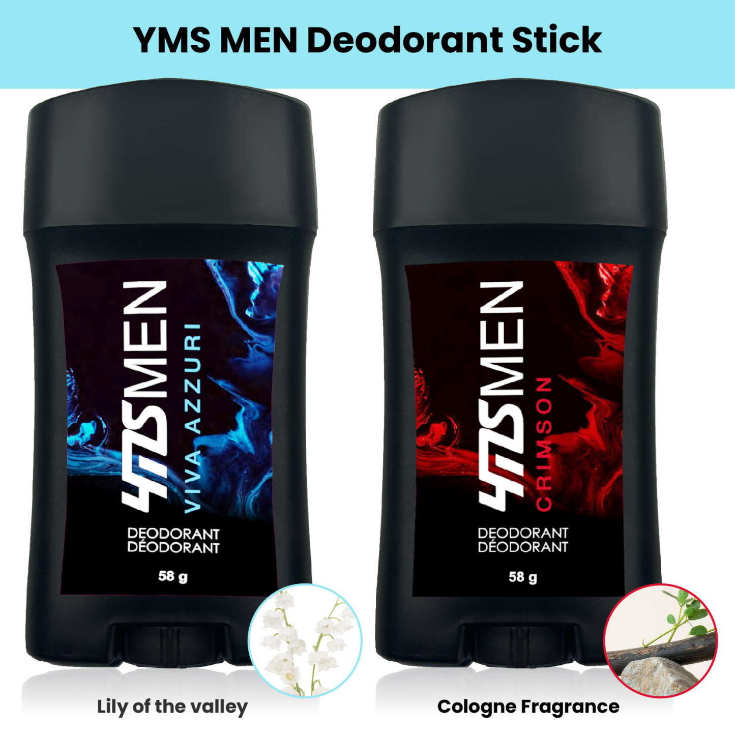 YMS Men Antiperspirant Deodorant Adventure Freshness and Odor Protection Deodorant for Men 2.05Oz, (Pack of 1) Woodsy, Stick