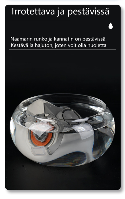 Uudelleenkäytettävä puolinaamari suojalaseilla - Suojaa höyryiltä, ​​kemikaaleilta ja pölyltä maalaukseen, hitsaukseen ja puuntyöstöön