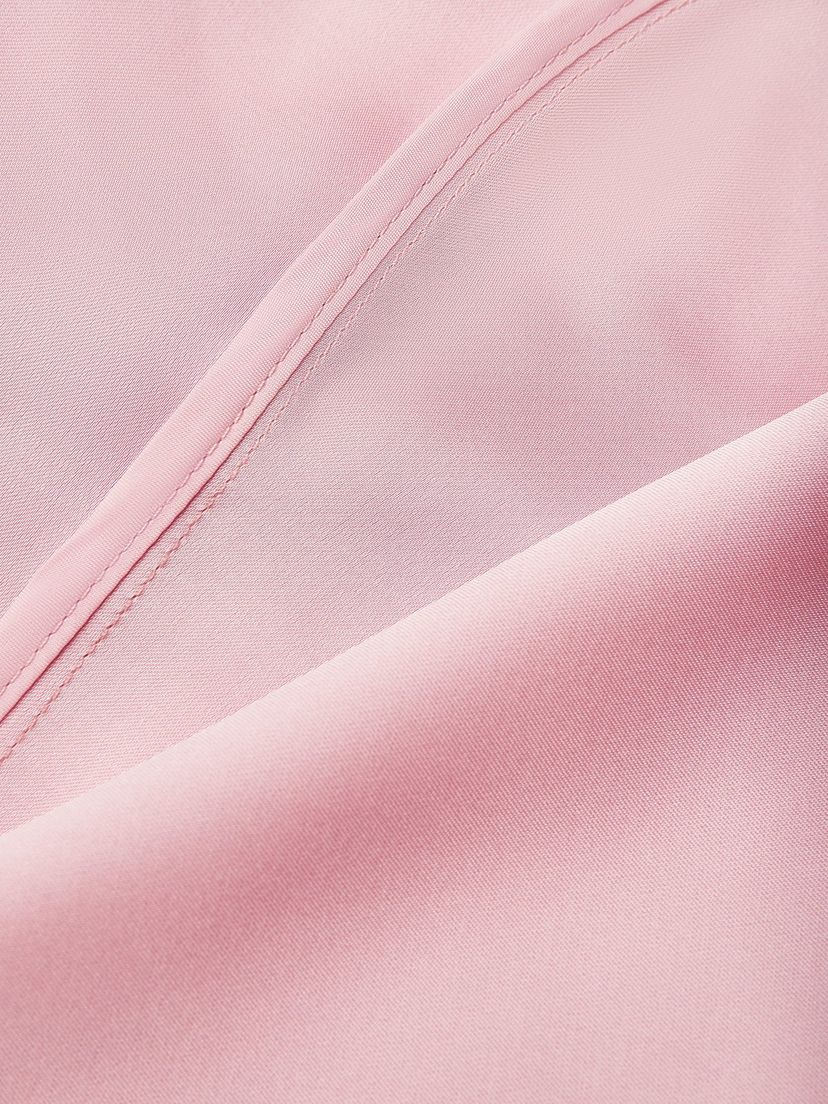 Pink Sheath/Column Satin One Shoulder Sleeveless Ankle Length Dresses With Bow