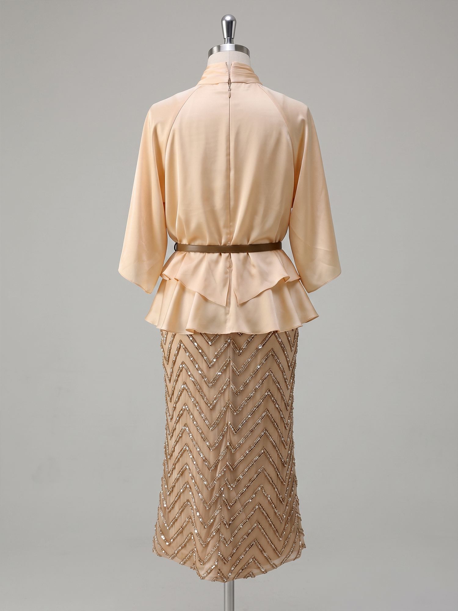Sophisticated Two-Tone Sequin Midi Ensemble
