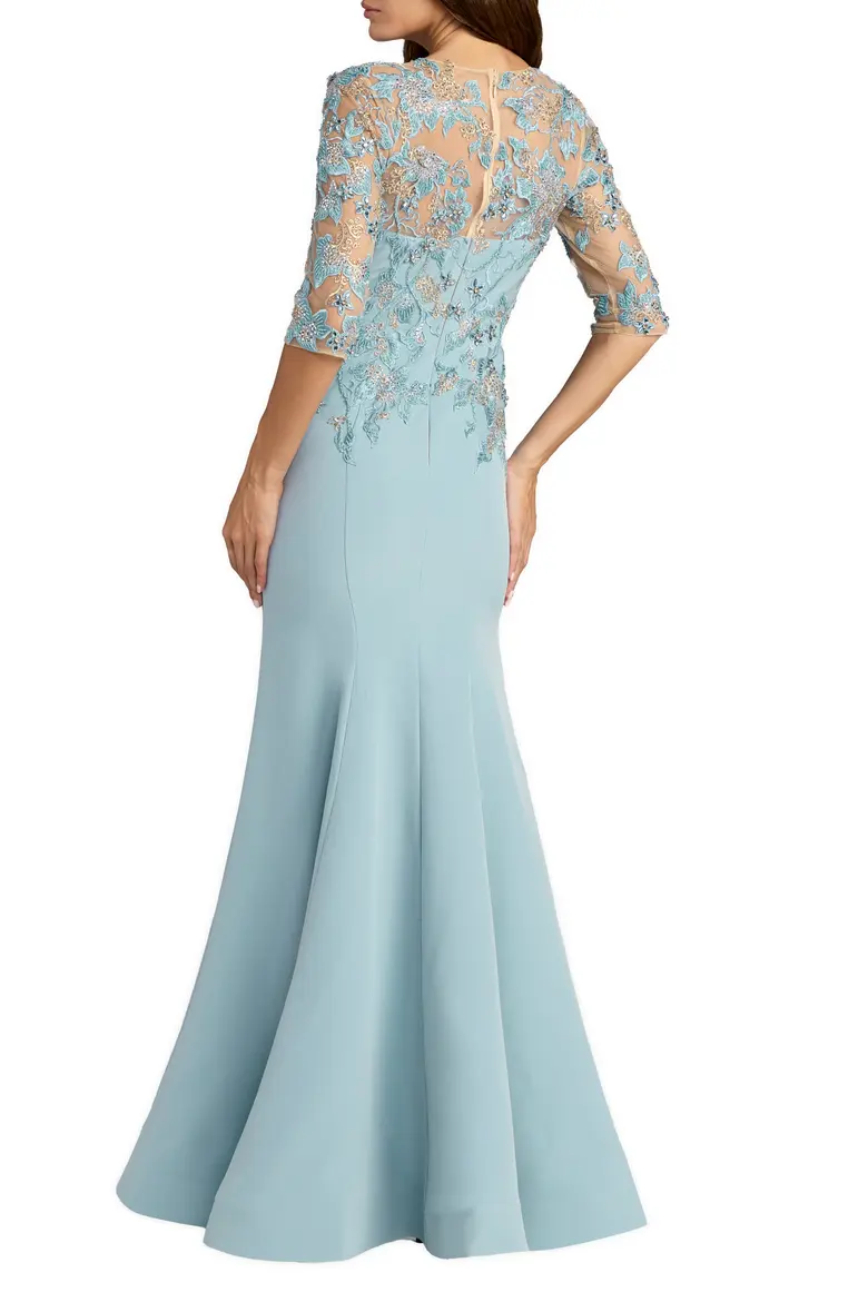 Exquisite Embroidered Mermaid Gown