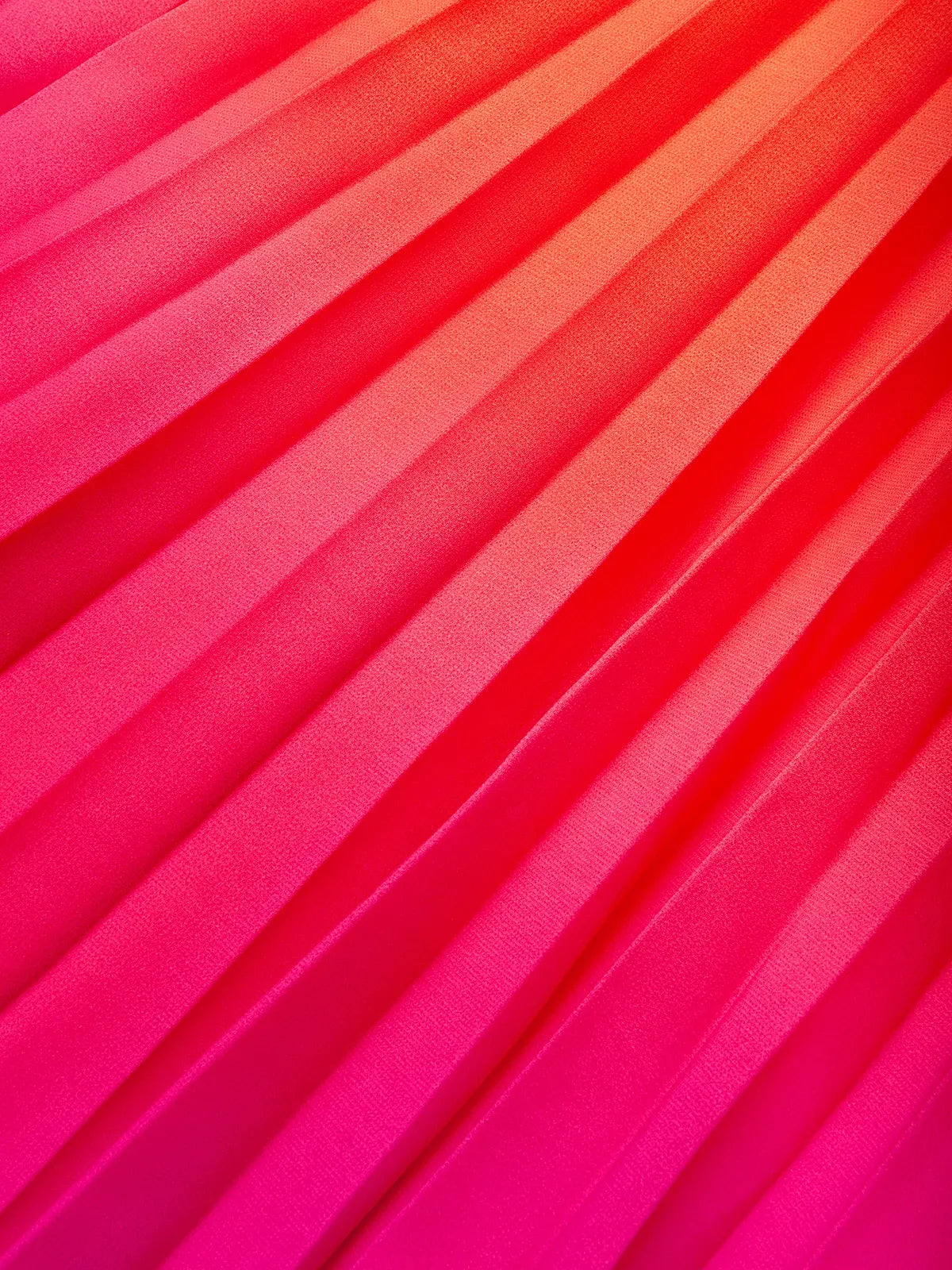 Orange Pleated Classic Square Neck Sleeveless A-Line Midi Dress