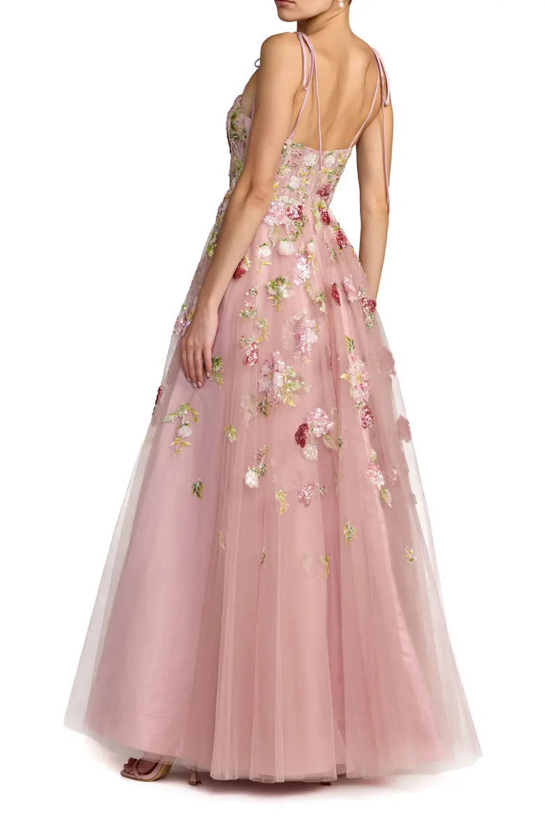 Embellished Tulle Ball Gown