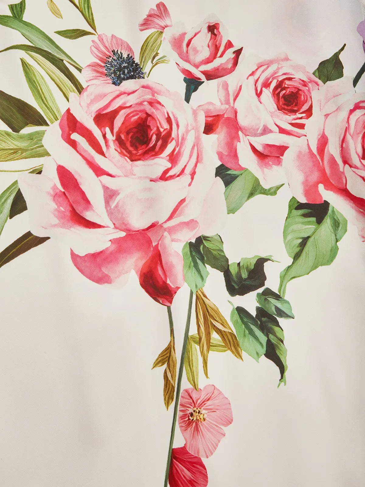 Pink Cross Floral Wrap Dress V Neck Sleeveless Mermaid Gown Dress