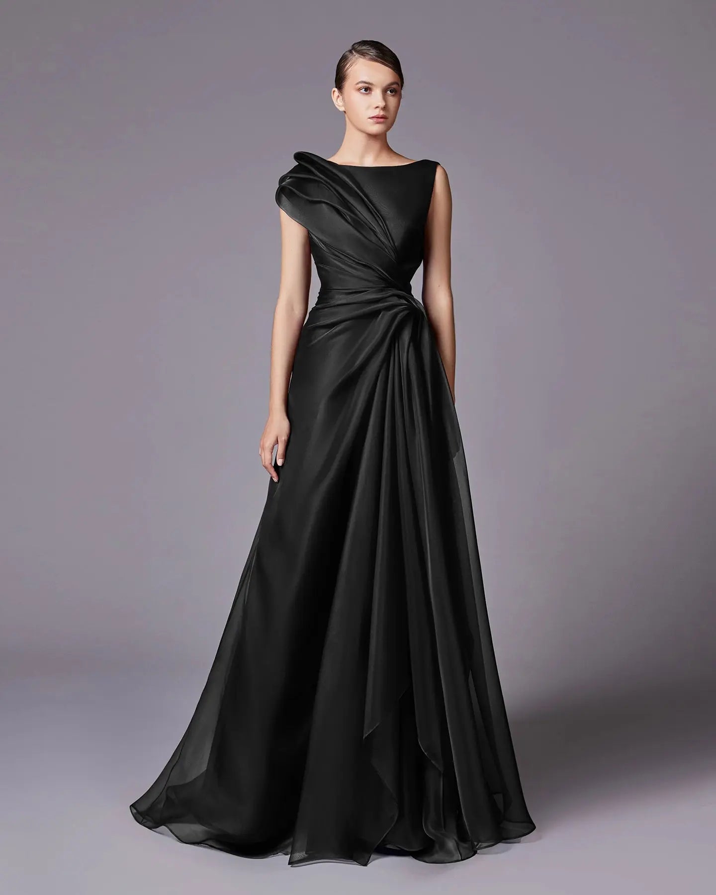 Elegant Burgundy A-Line Evening Dress