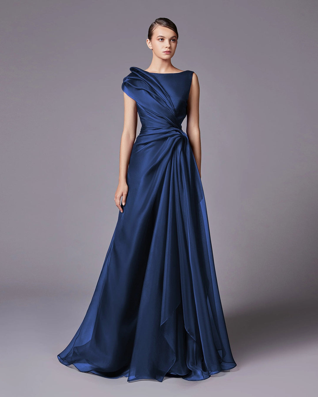 Elegant Burgundy A-Line Evening Dress