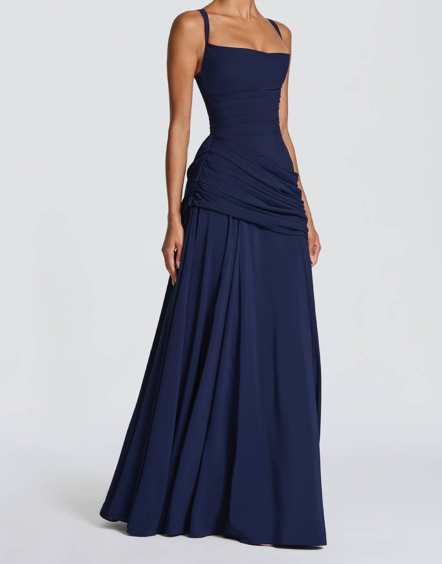 Square Neck Elegant Maxi Dress
