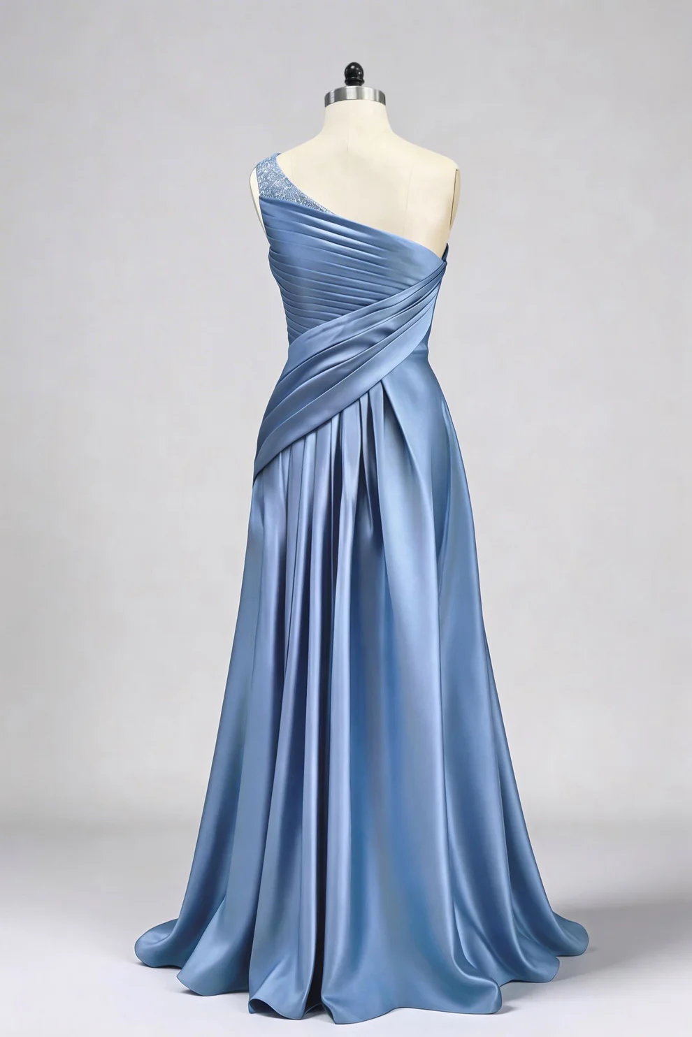 Sheath One Shoulder Sleeveless Floor Length Mother Dresses