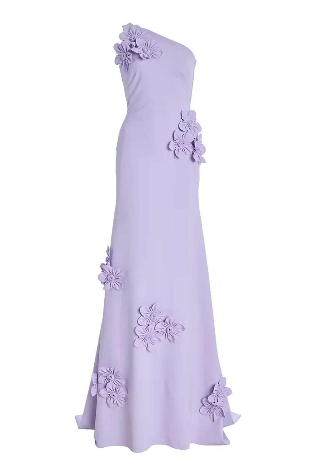 Exclusive Everard Floral-Appliquéd Cady Gown